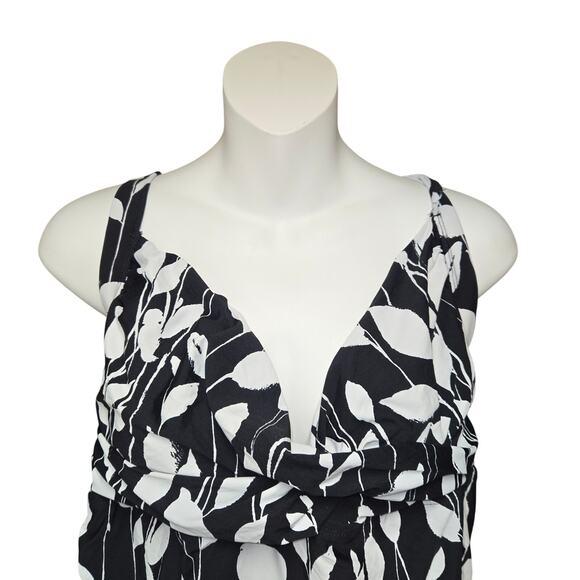 Anne Cole Signature Womens 20W Tankini Top Soft Bra Twist‎ Bodice Beach Vacation - Picture 4 of 14